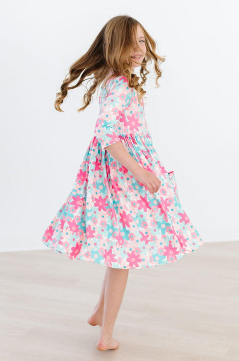 petal-perfection-3-4-sleeve-pocket-twirl-dress Mila &  Rose - Sophia's Style--4T--5